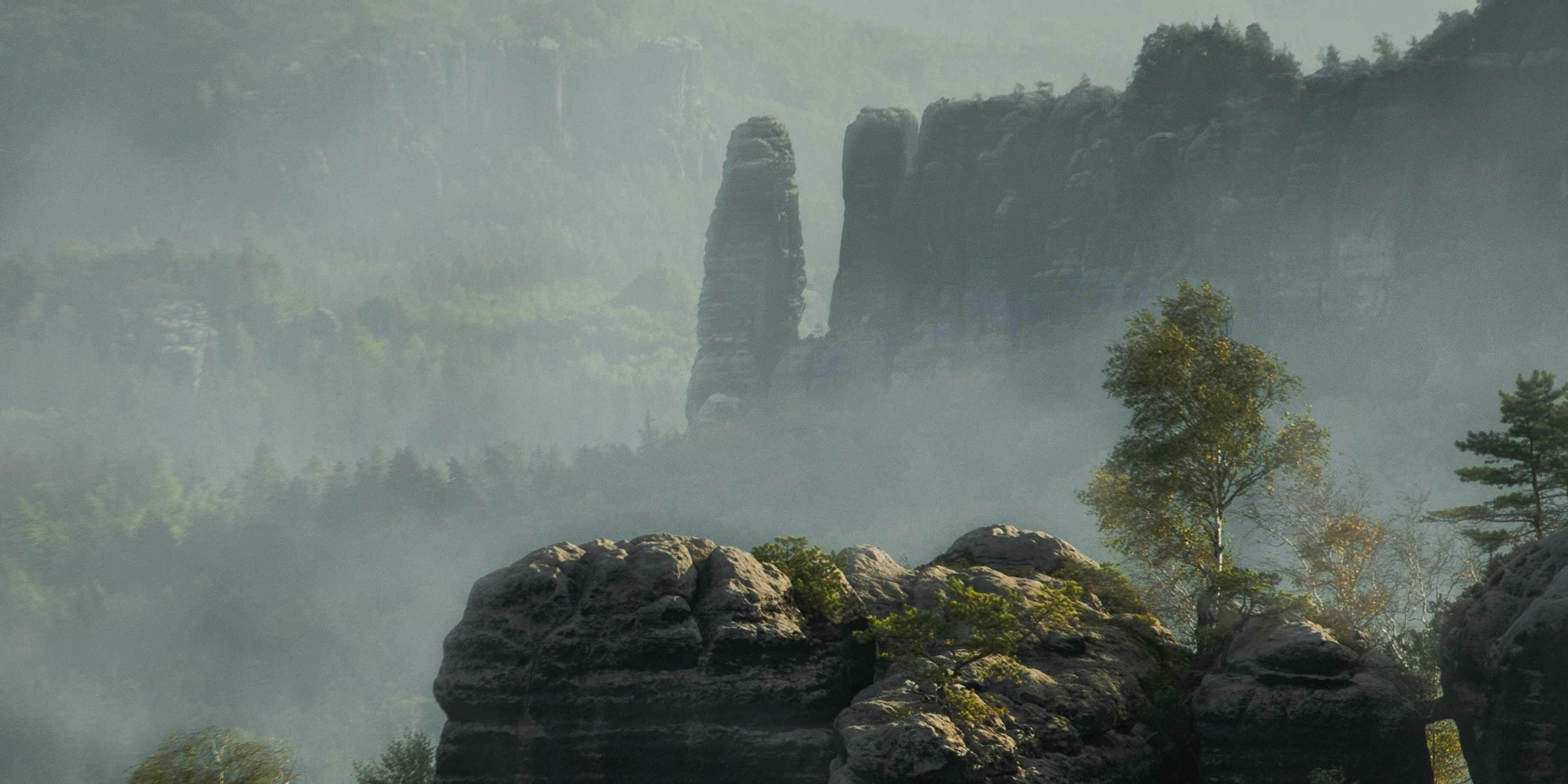 Felsen im Elbsandstein Gebirge (sächische Schweiz)